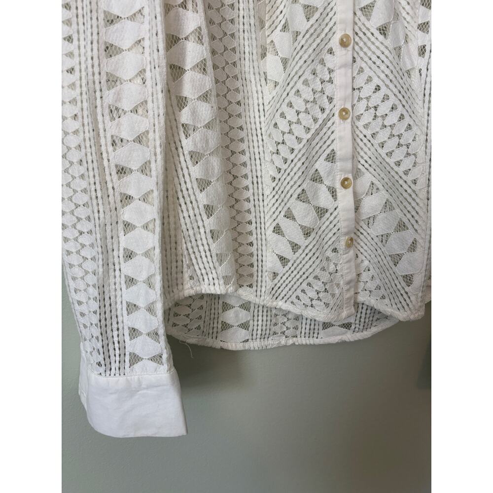 Meadow Rue Anthropologie Lace Blouse Size 2 Romantic - Picture 4 of 9